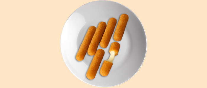 6 Pcs Mozzarella Sticks 