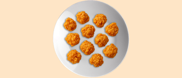 Popcorn Chicken  With Chips 