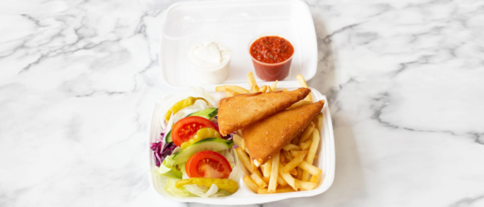 Deep Fried Cheese & Chips 